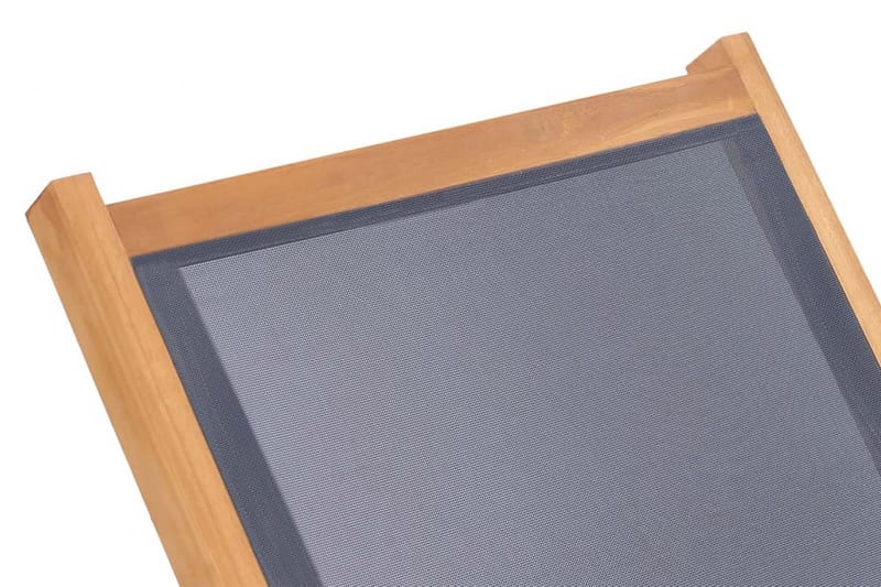 foldbare liggestole m. hjul 2 stk. teaktræ & textilene - Brun - Havemøbler - Havestole - Solseng & solvogn