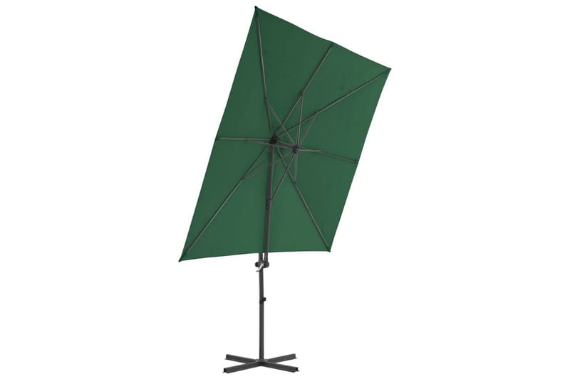 hængeparasol med stålstang 250 x 250 cm grøn - Havemøbler - Havestole - Solseng & solvogn