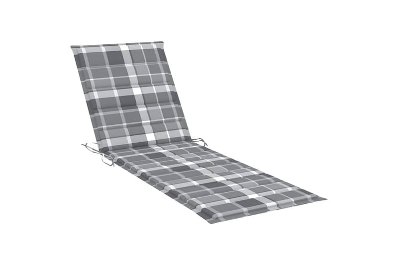 liggestol med bord og hynde massivt akacietræ - Brun - Havemøbler - Havestole - Solseng & solvogn