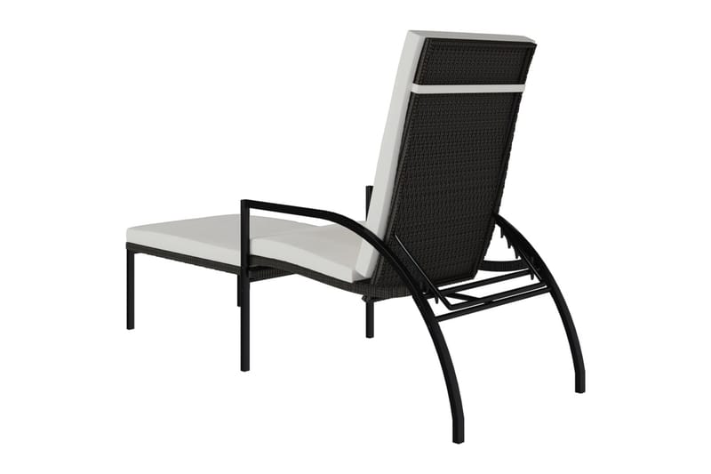 liggestol med fodskammel polyrattan brun - Brun - Havemøbler - Havestole - Solseng & solvogn