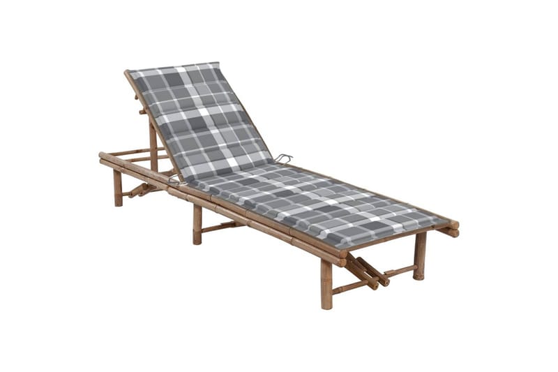 liggestol med hynde bambus - Brun - Havemøbler - Havestole - Solseng & solvogn