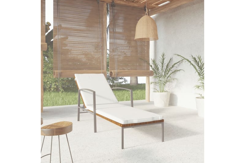 liggestol med hynde polyrattan brun - Brun - Havemøbler - Havestole - Solseng & solvogn