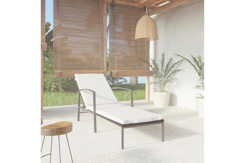 liggestol med hynde polyrattan sort - Sort - Havemøbler - Havestole - Solseng & solvogn