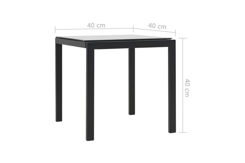 Liggestole 2 Stk. Med Bord Polyrattan Og Textilene Sort - Flerfarvet - Havemøbler - Havestole - Solseng & solvogn