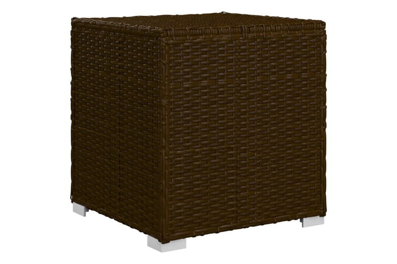 liggestole 3 dele med tebord polyrattan brun - Brun - Havemøbler - Havestole - Solseng & solvogn