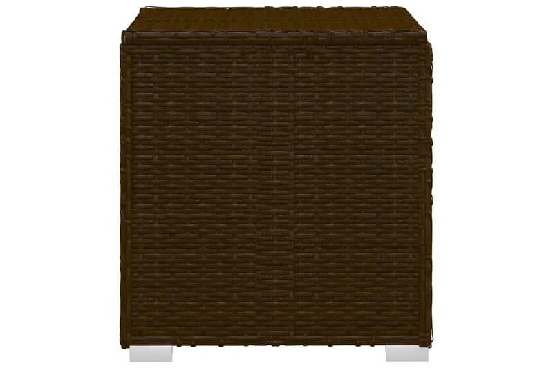 liggestole 3 dele med tebord polyrattan brun - Brun - Havemøbler - Havestole - Solseng & solvogn