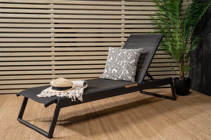 Mexico Solseng Sort - Venture Home - Havemøbler - Havestole - Solseng & solvogn