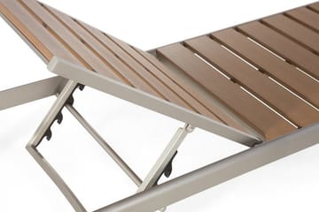 Nardo Solseng 64 | 93 cm - Træ / natur - Havemøbler - Havestole - Solseng & solvogn