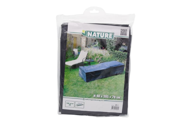 Nature havemøbelovertræk til lænestole 205x78x40 cm - Grå - Havemøbler - Havestole - Solseng & solvogn