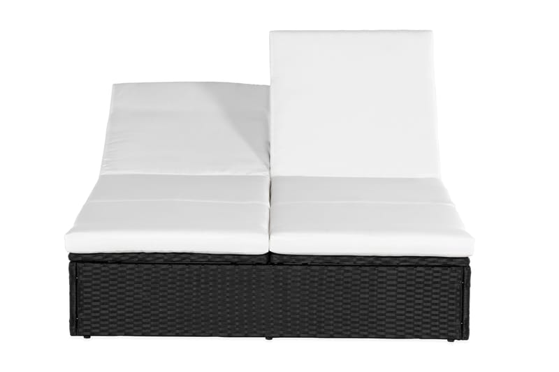Ochovi Dobbelt Solseng Justerbar - Sort/Hvid - Havemøbler - Havestole - Solseng & solvogn