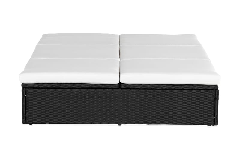 Ochovi Dobbelt Solseng Justerbar - Sort/Hvid - Havemøbler - Havestole - Solseng & solvogn