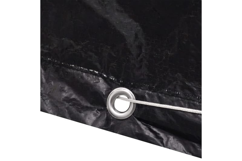 Overtræk Til Haveliggestol 8 Snørehuller 218 X 77 X 55 Cm - Sort - Havemøbler - Havestole - Solseng & solvogn