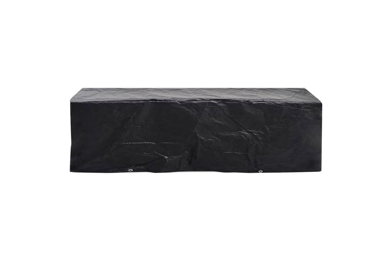 Overtræk til liggestol 2 stk. 8 snørehuller 218x77x55 cm - Sort - Havemøbler - Havestole - Solseng & solvogn