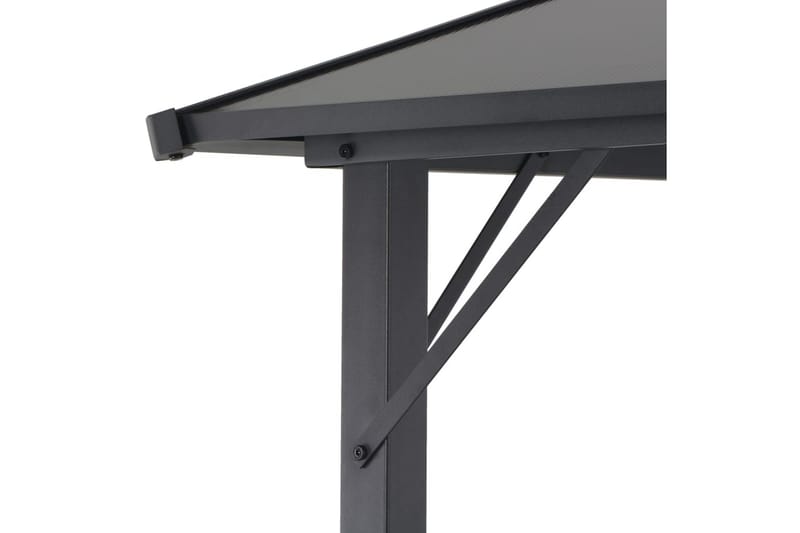 pavillon med tag aluminium 3 x 3 m sort - Havemøbler - Havestole - Solseng & solvogn