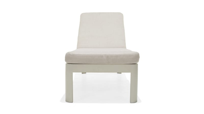 Portals Solseng med Hynde 189 cm - Hvid/Træ - Havemøbler - Havestole - Solseng & solvogn