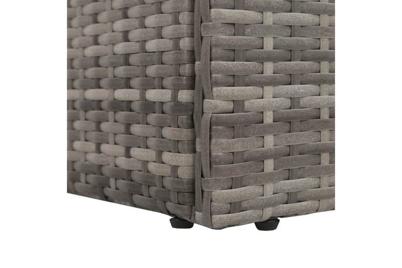Solseng Grå 195 X 60 Cm Polyrattan - Grå - Havemøbler - Havestole - Solseng & solvogn