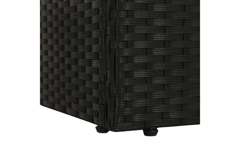Solseng Sort 195 X 60 Cm Polyrattan - Sort - Havemøbler - Havestole - Solseng & solvogn