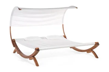 Teramo solseng 205 | 225 cm - Hvid - Havemøbler - Havestole - Solseng & solvogn