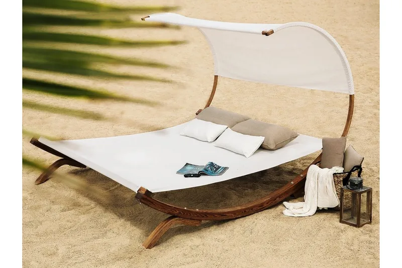 Teramo solseng 205 | 225 cm - Hvid - Havemøbler - Havestole - Solseng & solvogn