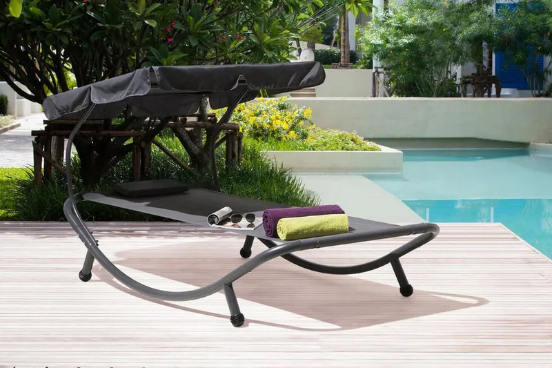 Terno solseng 110 | 200 cm - Grå - Havemøbler - Havestole - Solseng & solvogn