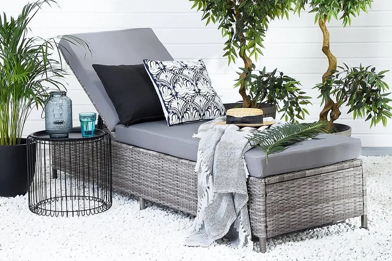 Turin Ii Solseng 65 | 201 cm - Grå - Havemøbler - Havestole - Solseng & solvogn