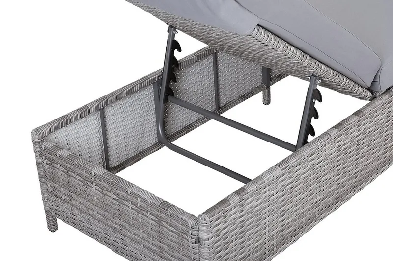 Turin Ii Solseng 65 | 201 cm - Grå - Havemøbler - Havestole - Solseng & solvogn