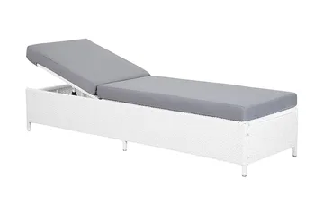 Turin Ii Solseng 65 | 201 cm - Hvid - Havemøbler - Havestole - Solseng & solvogn