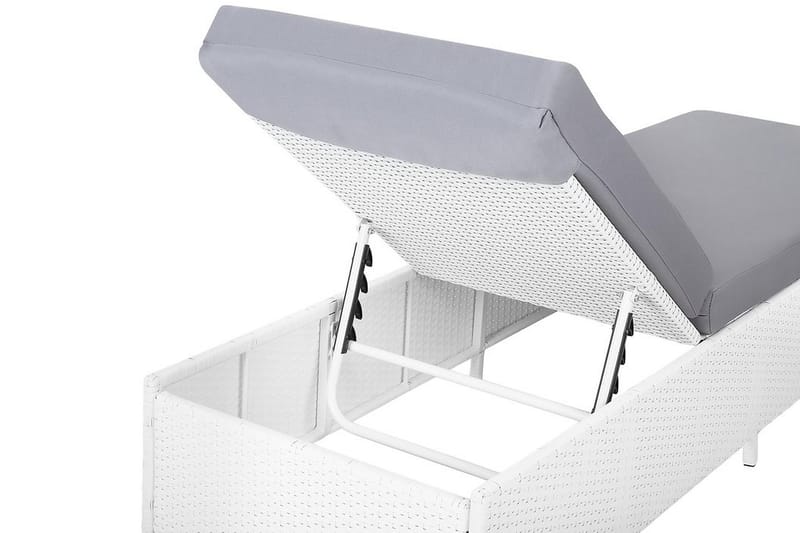 Turin Ii Solseng 65 | 201 cm - Hvid - Havemøbler - Havestole - Solseng & solvogn