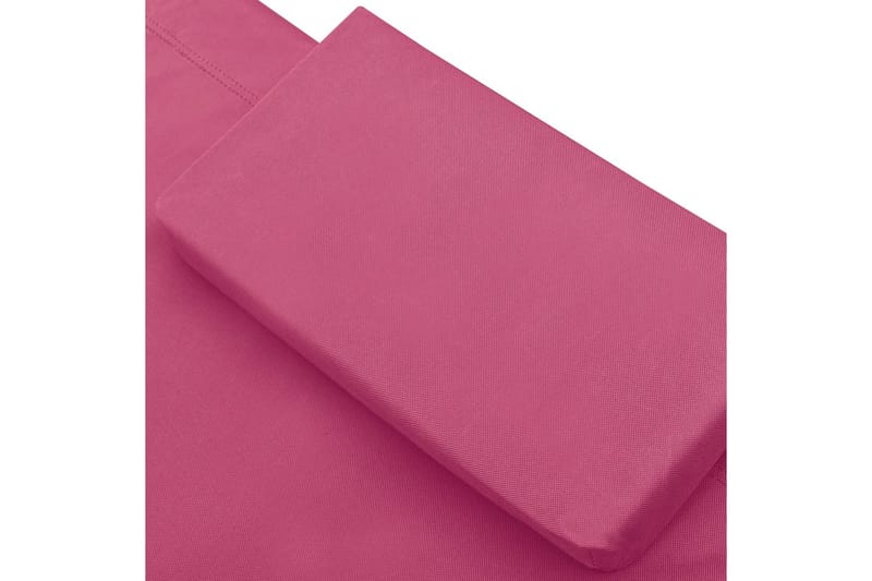 udendørs loungeseng med baldakin og pude pink - Lyserød - Havemøbler - Havestole - Solseng & solvogn