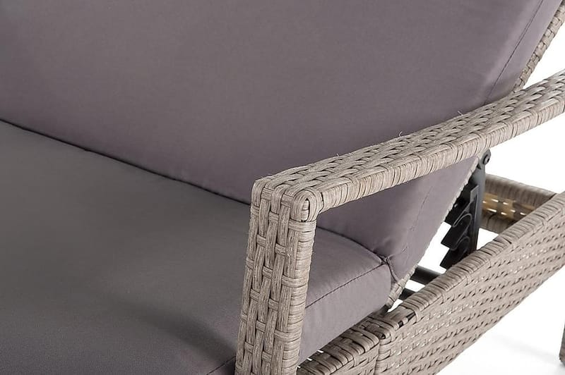 Vasto Solseng 60,5 | 192 cm - Grå - Havemøbler - Havestole - Solseng & solvogn