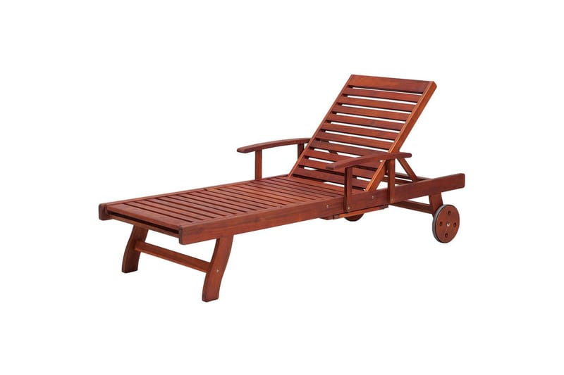 Solseng Toscana - Mørkt træ, blå, beige - Havemøbler - Havestole - Solseng & solvogn