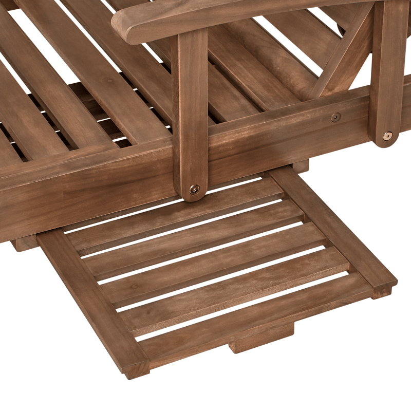 Solseng udendørs Amantea akacietræ - Brun - Havemøbler - Havestole - Solseng & solvogn