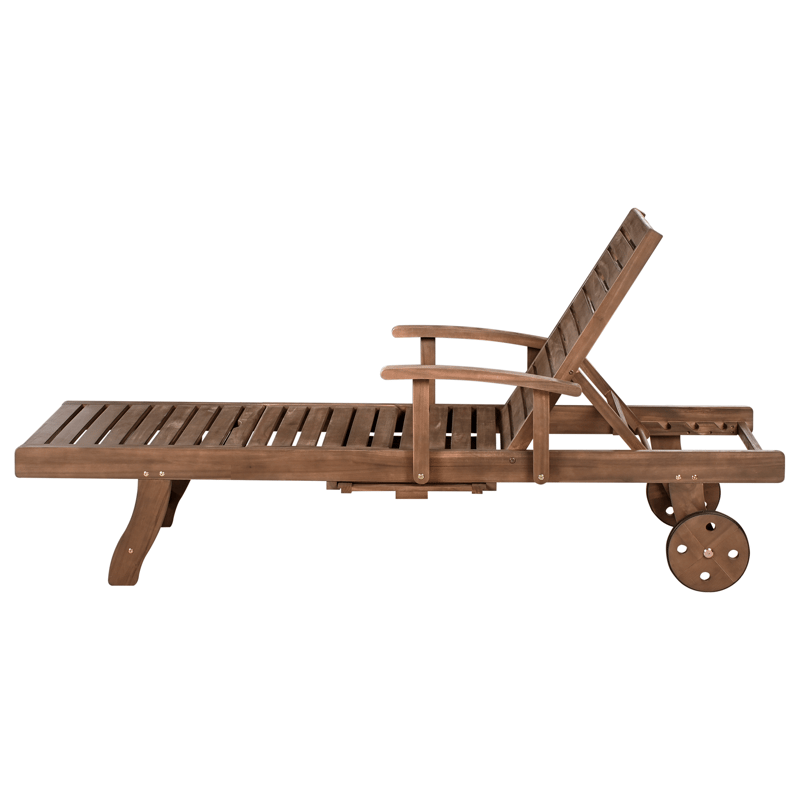 Solseng udendørs Amantea akacietræ - Brun - Havemøbler - Havestole - Solseng & solvogn