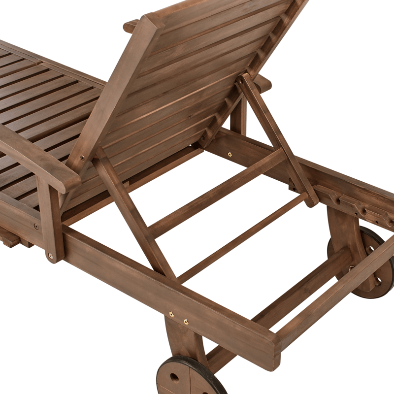 Solseng udendørs Amantea akacietræ - Brun - Havemøbler - Havestole - Solseng & solvogn