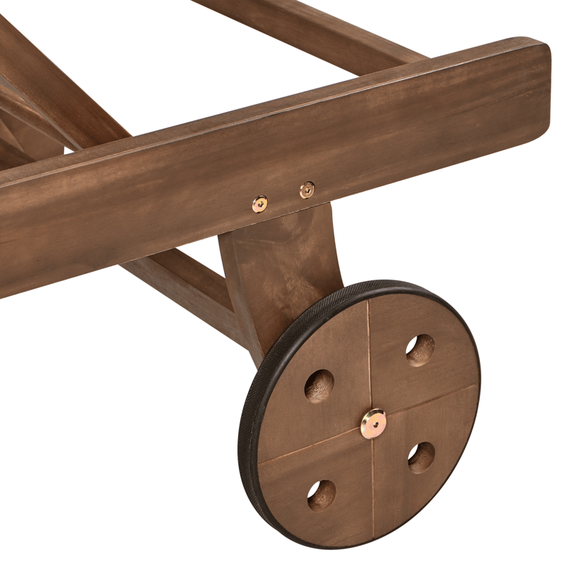 Solseng udendørs Amantea akacietræ - Brun - Havemøbler - Havestole - Solseng & solvogn