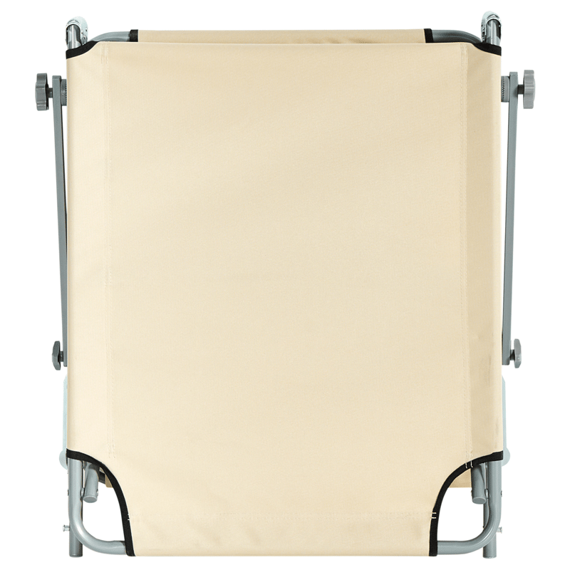 Solseng udendørs Foligno Stål - Beige/Sølv - Havemøbler - Havestole - Solseng & solvogn