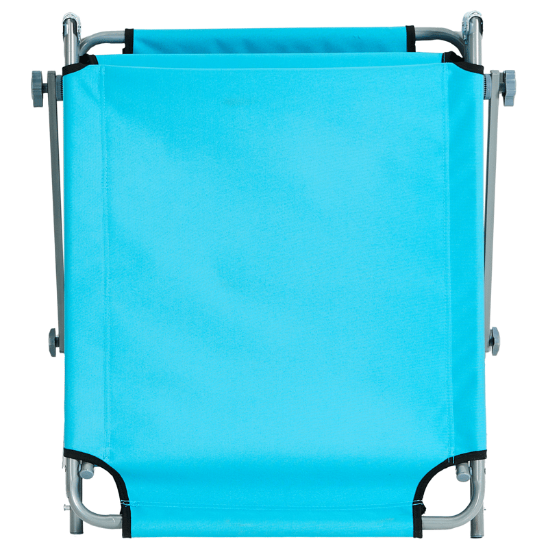 Solseng udendørs Foligno Stål - Blå/Sølv - Havemøbler - Havestole - Solseng & solvogn