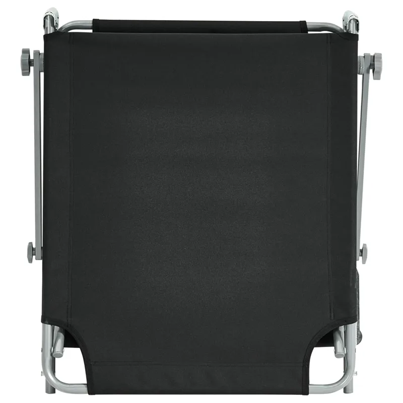 Solseng udendørs Foligno Stål - Sort/Sølv - Havemøbler - Havestole - Solseng & solvogn