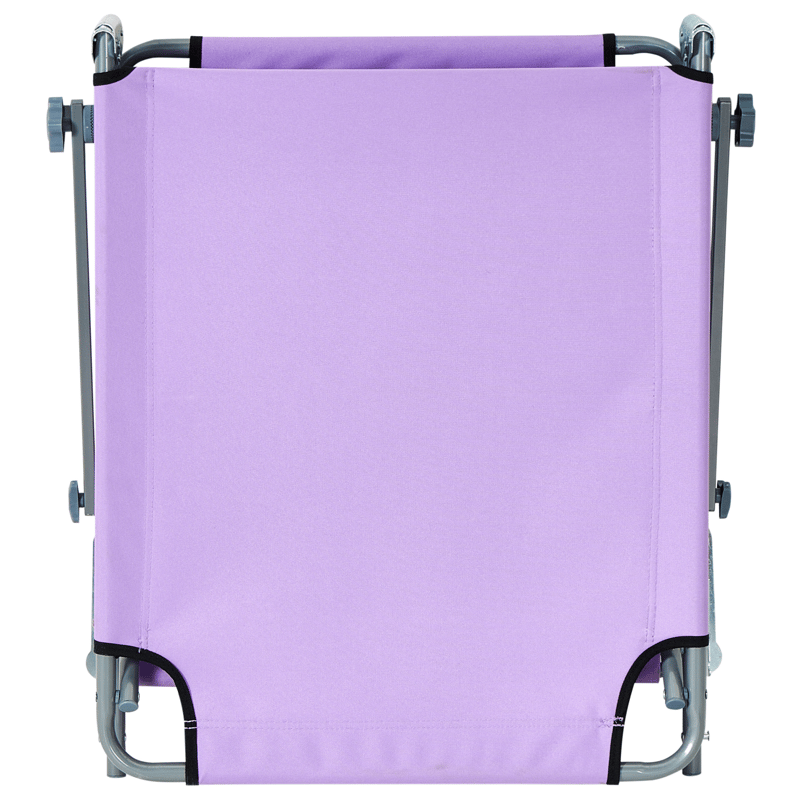 Solseng udendørs Foligno Stål - Violet/Sølv - Havemøbler - Havestole - Solseng & solvogn