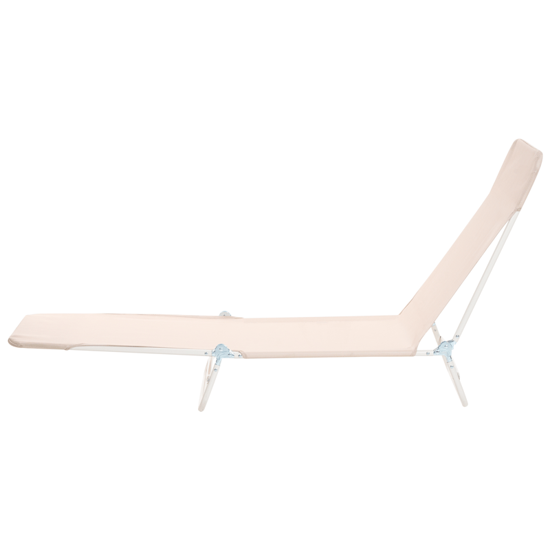 Solseng udendørs Kastoria - Beige/Hvid - Havemøbler - Havestole - Solseng & solvogn