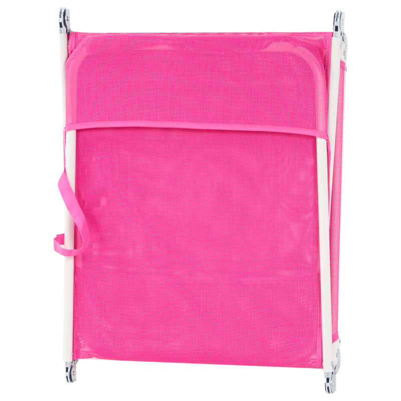 Solseng udendørs Kastoria Stål - Rosa/Hvid - Havemøbler - Havestole - Solseng & solvogn