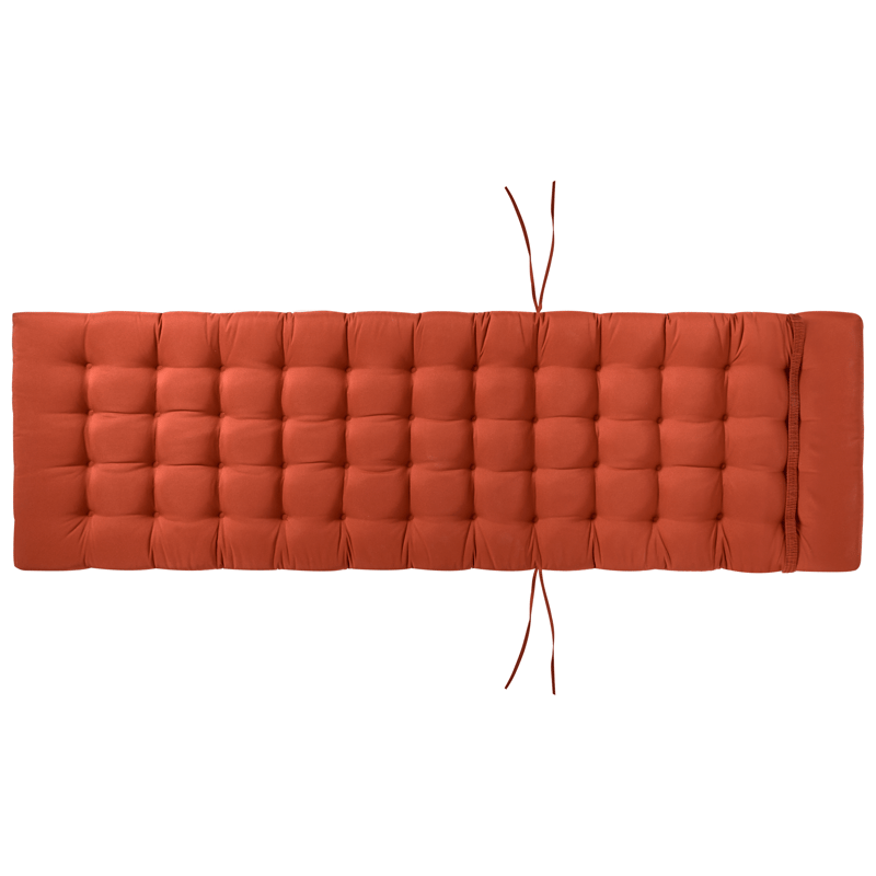 Solseng udendørs med pude Cesana Premium akacietræ - Brun/Rød - Havemøbler - Havestole - Solseng & solvogn