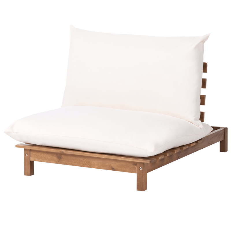 Solseng udendørs med pude Suno akacietræ, Brun/Beige