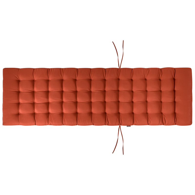 Solseng udendørs med pude Cesana Premium akacietræ - Brun/Rød - Havemøbler - Havestole - Solseng & solvogn