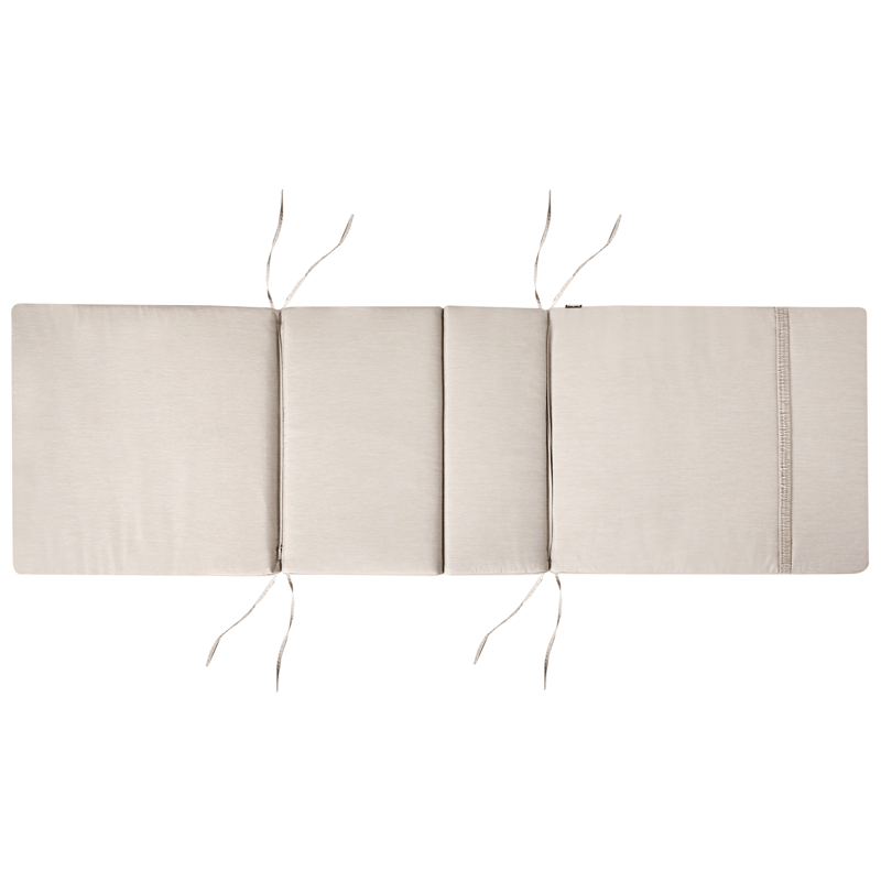 Solseng udendørs med pude Amantea Premium II akacietræ - Lysbeige - Havemøbler - Havestole - Solseng & solvogn