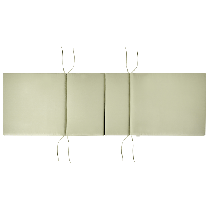 Solseng udendørs med pude Amantea Premium II akacietræ - Brun/Grøn - Havemøbler - Havestole - Solseng & solvogn