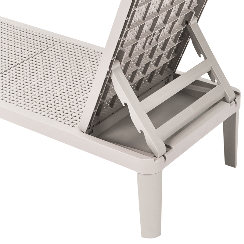 Solseng udendørs Ossimo - Grå - Havemøbler - Havestole - Solstole