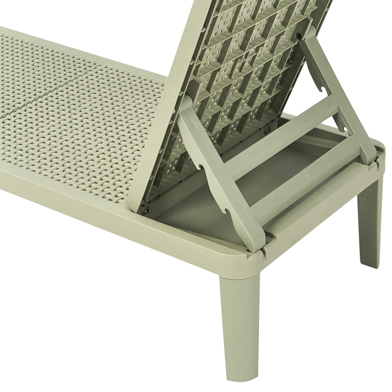 Solseng udendørs Ossimo - Grøn - Havemøbler - Havestole - Solstole