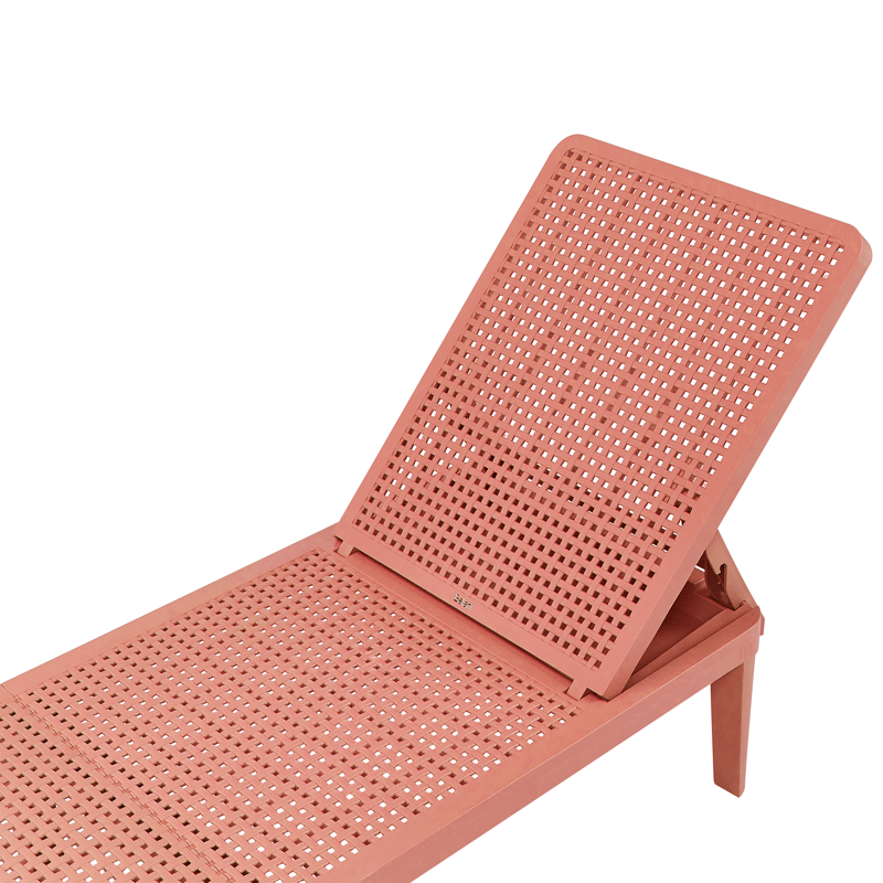 Solseng udendørs Ossimo - Rød - Havemøbler - Havestole - Solstole