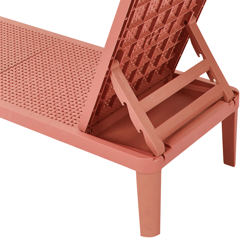Solseng udendørs Ossimo - Rød - Havemøbler - Havestole - Solstole